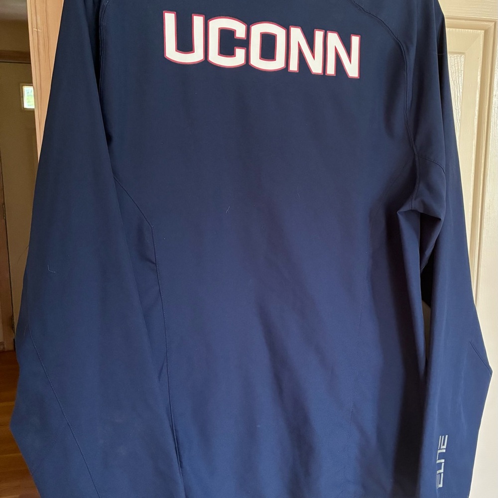 Blue Long Sleeve Athletic zippered jacket